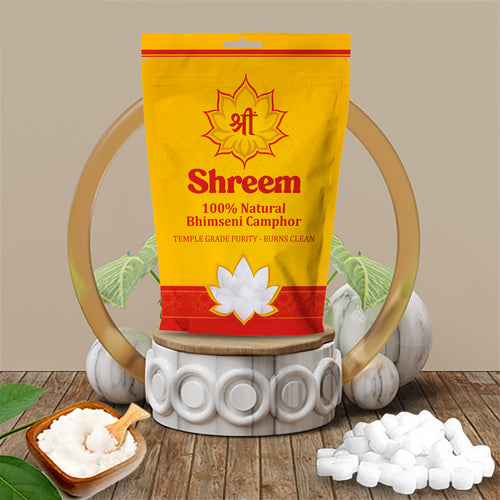 Shreem 100% Natural Bhimseni Camphor - 100g